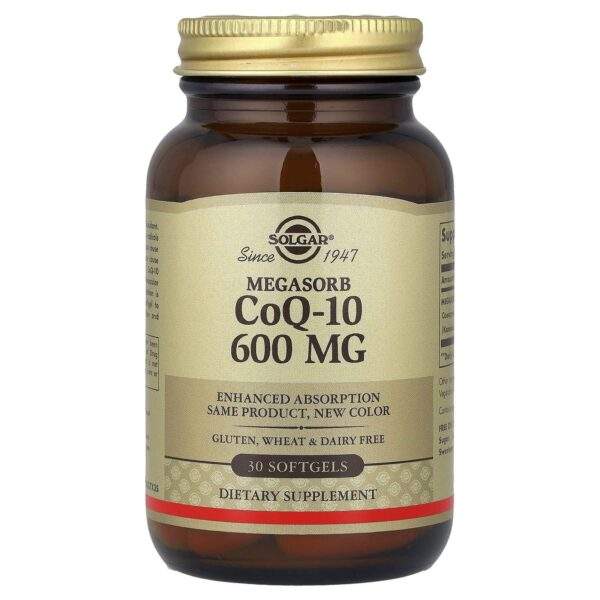 Solgar Megasorb CoQ-10, 600 mg, 30 softgels