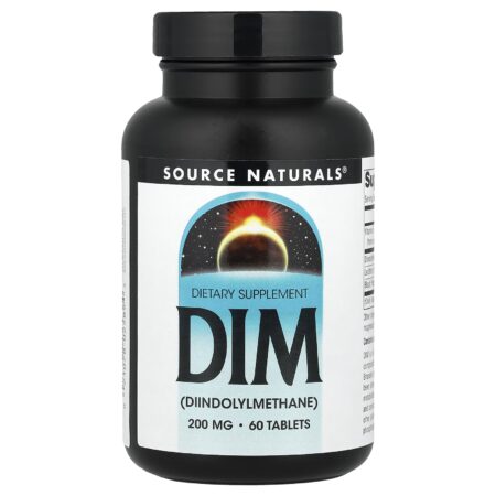 Source Naturals DIM, 200 mg, 60 Tablets