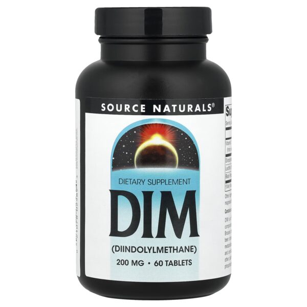 Source Naturals DIM, 200 mg, 60 Tablets