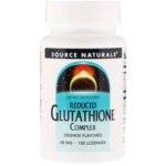 Source Naturals Reduced Glutathione Complex, Orange Flavored, 50 mg, 100 Lozenges