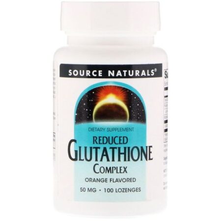 Source Naturals Reduced Glutathione Complex, Orange Flavored, 50 mg, 100 Lozenges