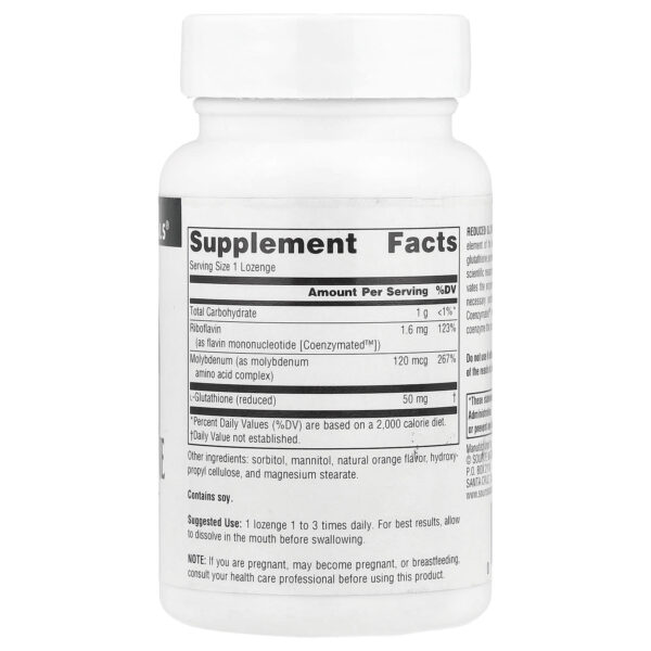 Source Naturals Reduced Glutathione Complex, Orange Flavored, 50 mg, 100 Lozenges