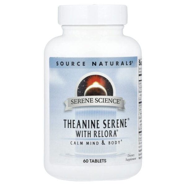 Source Naturals Serene Science, Theanine Serene With Relora, 60 Tablets
