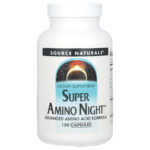 Source Naturals, Super Amino Night, 120 Capsules