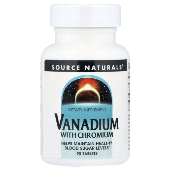 Source Naturals Vanadium with Chromium, 90 tablets