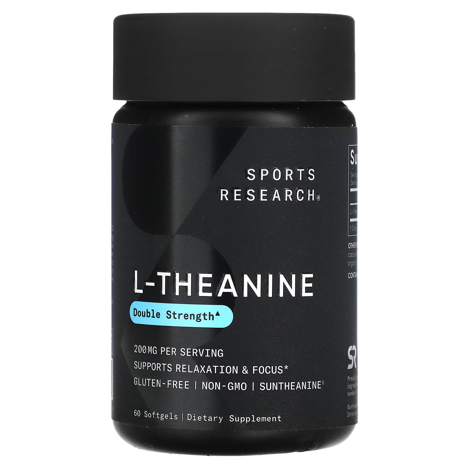 Sports Research L-Theanine, 200 mg, 60 softgel capsules