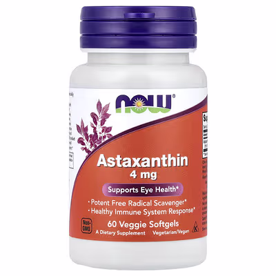 NOW Foods Astaxanthin 4 mg 60 Veg Softgels