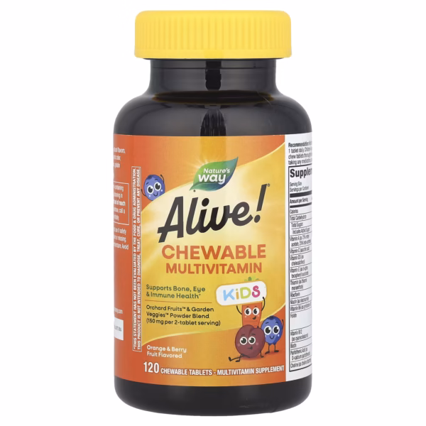 Nature's Way Alive! Kids Chewable Multivitamin 120 Tablets