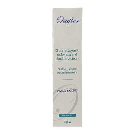 Ocaflor gel nettoyant éclaircissant double action 200ml