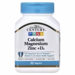 21st Century Calcium Magnesium Zinc Vitamin D3 90 Tablets