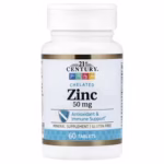 21st Century Chelated Zinc 50 mg – 60 Tablets