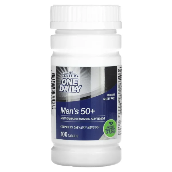 21st Century Daily Multivitamin for Men 50+ – 100 Tablets