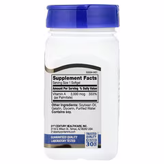 21st Century Vitamin A 3000 mcg – 110 Softgels