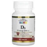 21st Century Vitamin D3 1000 IU – 60 Tablets