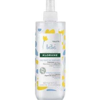 Klorane – Eau fraîche parfumée au Calendula apaisant – Bébé – Peau normale 500 ml