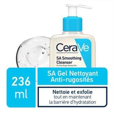 CeraVe SA Gel Nettoyant Anti-Rugosités Peau Sèche et Rugueuse | 236ml