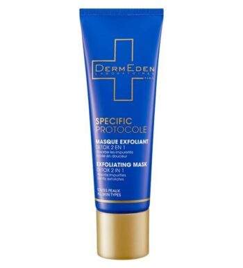 Dermeden Masque Exfoliant Detox 2en1 tube – 50 ml