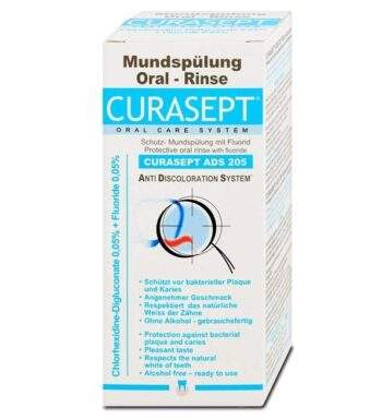 Curaprox – Curasept ADS 205 – Bain de bouche 0,05% CHX + 0,05% F – 200 ml