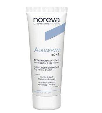 NOREVA AQUAREVA CRÈME HYDRATANTE 24H RICHE 40 ml