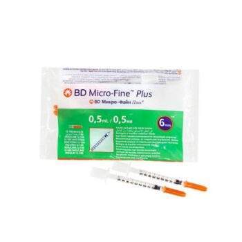 Bd Micro-Fine Plus Seringue Insuline 0.5ml boite 10