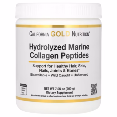 California Gold Nutrition Hydrolyzed Marine Collagen Peptides Unflavored 200 g