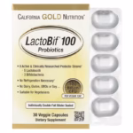 California Gold Nutrition LactoBif® Probiotics 100 – 100 Billion CFU – 30 Veg Capsules