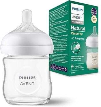 AVENT BIBERON NATURAL EN VERRE 3.0 TEAT 0M+ 125ML SCY930/01