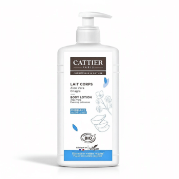 Cattier Lait Corps Huile D&rsquo;onagre Parfum Aloe Vera 500ml