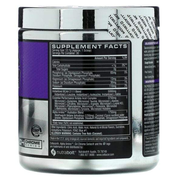 Cellucor Alpha Amino BCAA Performance Icy Blue Razz 381 g