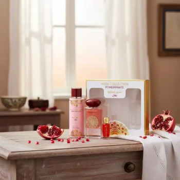 Coffret Cadeau Musk Tahara Pomegranate Gulf Orchid Pour Femme 3 Pièces