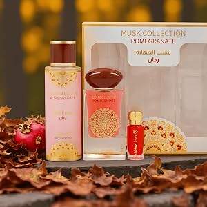 Coffret Cadeau Musk Tahara Pomegranate Gulf Orchid Pour Femme 3 Pièces