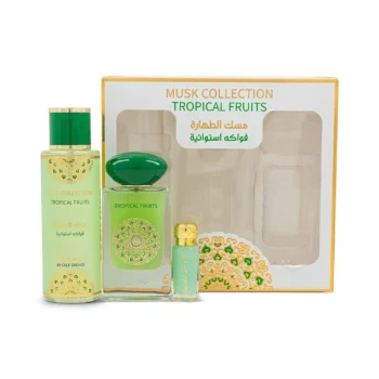 Coffret Cadeau Musk Tahara Tropical Fruits Gulf Orchid Pour Femme 3 Pièces