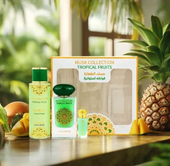 Coffret Cadeau Musk Tahara Tropical Fruits Gulf Orchid Pour Femme 3 Pièces