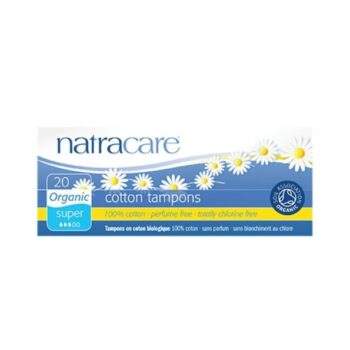 NATRACARE TAMPONS SUPER SANS APPLICATEUR 20 UNITES