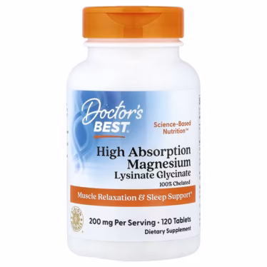Doctor's Best High Absorption Magnesium 100 mg – 120 Tablets