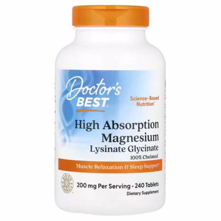 Doctor's Best High Absorption Magnesium 200 mg – 240 Tablets
