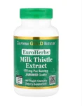 California Gold Nutrition EuroHerbs Milk Thistle Extract Chardon-Marie 175 mg 180 Capsules
