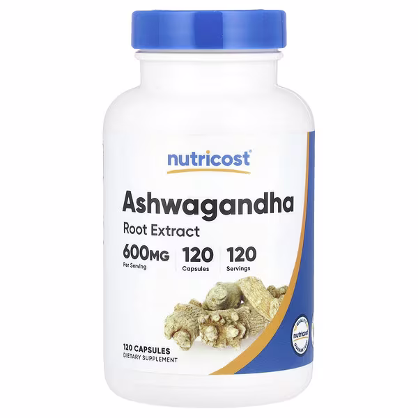 Nutricost Extrait de Racine d’Ashwagandha 600 mg 120 Capsules