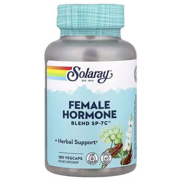 Solaray Femal Hormone SP-7C Mélange d’Hormones Féminines 180 Capsules