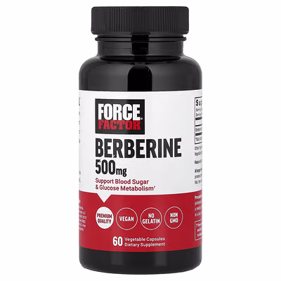 Force Factor Berberine 500 mg 60 Veg Capsules