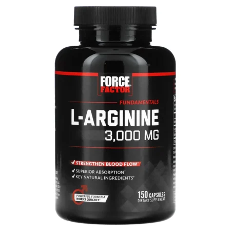 Force Factor L-Arginine 3000 mg – 150 Capsules