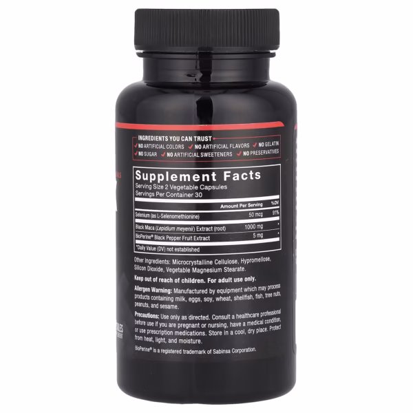 Force Factor Fundamentals Black Maca 60 Capsules