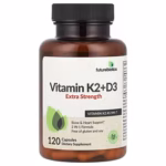 Futurebiotics Extra Strength Vitamin K2 + D3 – 120 Capsules