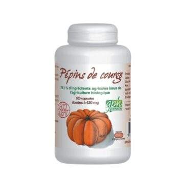 GPH Pepins de Courge 200 Capsules