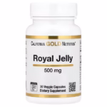 California Gold Nutrition Gelée Royale Concentrée et Lyophilisée 500 mg 30 Capsules Végétariennes