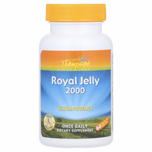 Thompson Gelée Royale Ultra Puissante 2000 mg 60 Capsules Végétariennes