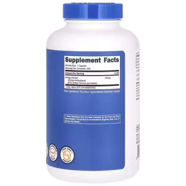 Nutricost Ginkgo Biloba 120 mg 240 Capsules
