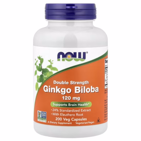 Now foods Ginkgo Biloba Double Efficacité 120 mg 200 Capsules