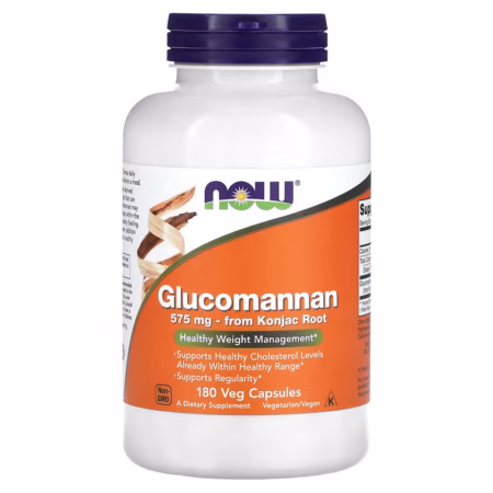 Now foods Glucomannane 575 mg 180 Capsules Végétales