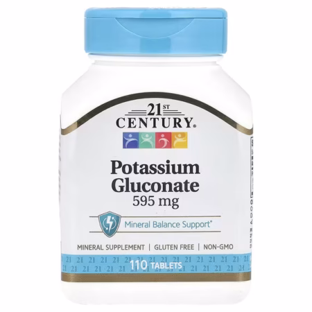 21st Century Gluconate de Potassium 595 mg 110 Comprimés